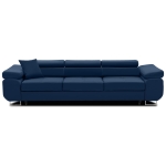 Rozkładana kanapa, Bellezza, 280x100x87 cm, granatowy
