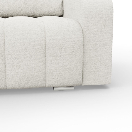 Kanapa z funkcją spania, Velluto, 227x97x87 cm, kremowy