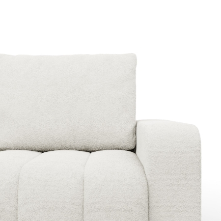 Kanapa z funkcją spania, Velluto, 227x97x87 cm, kremowy