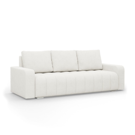 Kanapa z funkcją spania, Velluto, 227x97x87 cm, kremowy