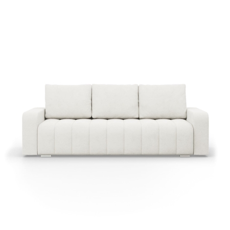 Kanapa z funkcją spania, Velluto, 227x97x87 cm, kremowy