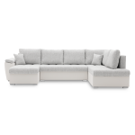 Duży narożnik, funkcja spania, prawy, MAGNUS, 315x190x75 cm, biały, szary