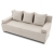 Kanapa rozkładana do salonu, sztruks, PANORA, 191x92x92 cm, beżowy