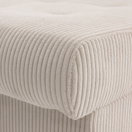 Narożnik uniwersalny, sztruksowy, LUMARO, 203x142x75 cm, beżowy