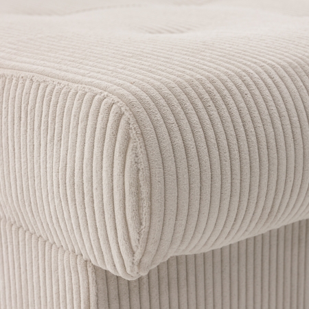 Narożnik uniwersalny, sztruksowy, LUMARO, 203x142x75 cm, beżowy