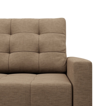 Kanapa skandynawska, pikowana, NUBO, 212x92x92 cm, beżowy