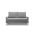 Sofa skandynawska, pikowana, NUBO, 152x92x92 cm, jasny szary