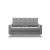 Sofa skandynawska, pikowana, NUBO, 152x92x92 cm, jasny szary