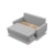 Sofa skandynawska, pikowana, NUBO, 152x92x92 cm, jasny szary