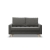 Sofa skandynawska, pikowana, NUBO, 152x92x92 cm, ciemny szary