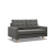 Sofa skandynawska, pikowana, NUBO, 152x92x92 cm, ciemny szary
