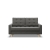 Sofa skandynawska, pikowana, NUBO, 152x92x92 cm, ciemny szary