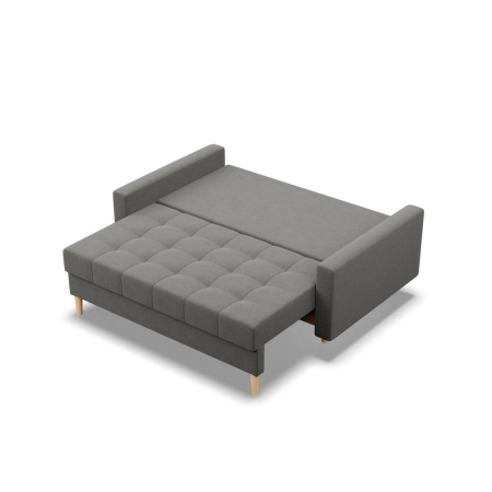 Sofa skandynawska, pikowana, NUBO, 152x92x92 cm, ciemny szary
