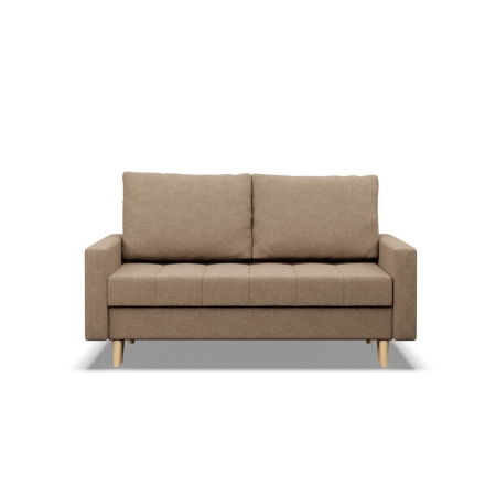 Sofa skandynawska, pikowana, NUBO, 152x92x92 cm, beżowy