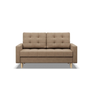 Sofa skandynawska, pikowana, NUBO, 152x92x92 cm, beżowy