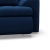 Narożnik z otomaną, lewy, BOSCO, velvet, 230x200x89 cm, granatowy