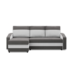 Narożnik uniwersalny, mikrofaza, AURELO, 231x140x92 cm, szary, biały