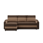 Narożnik uniwersalny, mikrofaza, AURELO, 231x140x92 cm, brąz