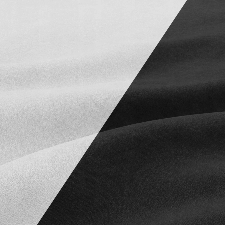 Kanapa z funkcją spania, mikrofaza, AURELO, 220x92x92 cm, czarny, biały