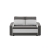 Sofa rozkładana, mikrofaza, AURELO, 148x87x90 cm, szary, biały