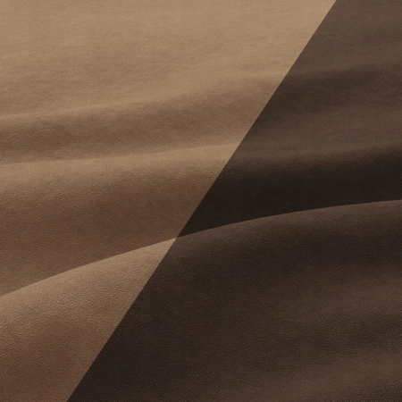 Sofa rozkładana, mikrofaza, AURELO, 148x87x90 cm, brąz