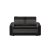 Sofa rozkładana, mikrofaza, AURELO, 148x87x90 cm, czarny, szary