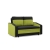 Sofa rozkładana, mikrofaza, AURELO, 148x87x90 cm, czarny, zielony