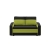 Sofa rozkładana, mikrofaza, AURELO, 148x87x90 cm, czarny, zielony