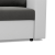 Rozkładana sofa, CAPERO, ekoskóra, 148x87x90 cm, biały, szary