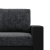 Rozkładana sofa, CAPERO, ekoskóra, plecionka, 148x87x90 cm, czarny, ciemny szary