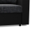 Rozkładana sofa, CAPERO, ekoskóra, plecionka, 148x87x90 cm, czarny, ciemny szary