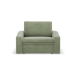 Fotel rozkładany, Punto, sztruks, 118x87x90 cm, oliwkowy