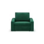 Fotel z funkcją spania, Punto, velvet, 108x87x80 cm, butelkowa zieleń