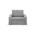 Fotel z funkcją spania, Punto, sztruks, 108x87x80 cm, jasny szary