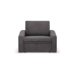 Fotel z funkcją spania, Punto, sztruks, 108x87x80 cm, ciemny szary