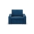 Fotel z funkcją spania, Punto, sztruks, 108x87x80 cm, granatowy