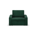 Fotel z funkcją spania, Punto, sztruks, 108x87x80 cm, butelkowa zieleń