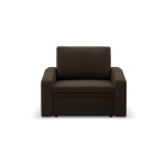 Fotel z funkcją spania, Punto, plecionka, 108x87x80 cm, brązowy