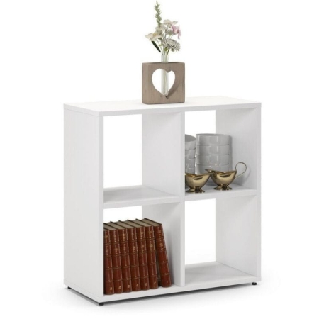 Regał biblioteczka, ETAP, 68x30x68 cm, biel, mat