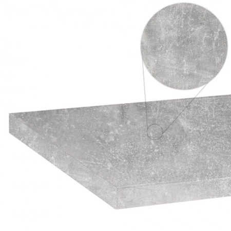 Blat kuchenny, laminowany, 100x60 cm, beton atelier jasny, mat