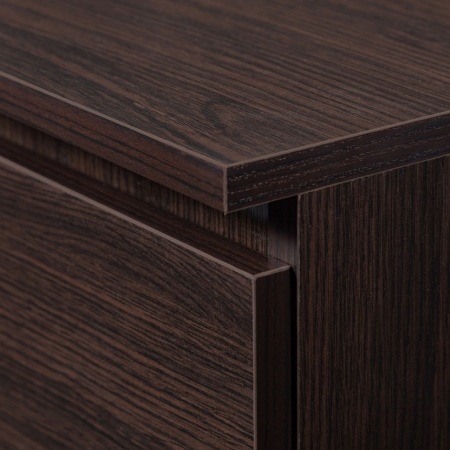 Szafka nocna, stolik, STILO, 2 szuflady, 40x35x40 cm, wenge, mat