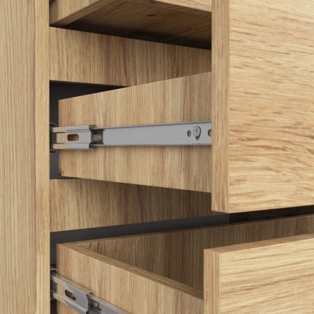 Szafka nocna, stolik, ALMA, 60x35x57 cm, dąb artisan, mat