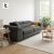 Rozkładana sofa, Bellezza, 209x100x87 cm, ciemny szary