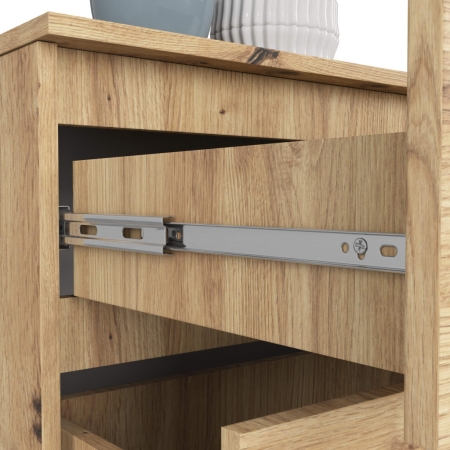 Komoda do domu, STILO, 160x40x55 cm, dąb artisan, mat