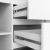 Komoda do sypialni, 3 szuflady, PLENO, 120x40x77 cm, biel, mat