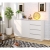 Komoda do sypialni, 4 szuflady, PLENO, 160x40x99 cm, biel, mat