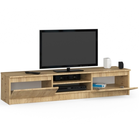 Szafka rtv, NOVA 160x40x33 cm, dąb artisan, mat