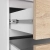 Szafa do sypialni, 2 szuflady, drzwi, DORMI, 90x51x180 cm, biel, dąb sonoma, mat