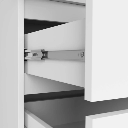 Szafa do sypialni, nadstawka, DORMI, 90x51x234 cm, biel, mat