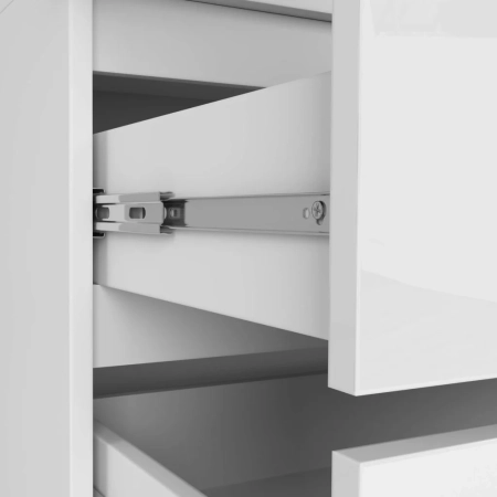 Szafa do sypialni, nadstawka, DORMI, 90x51x234 cm, biel, połysk